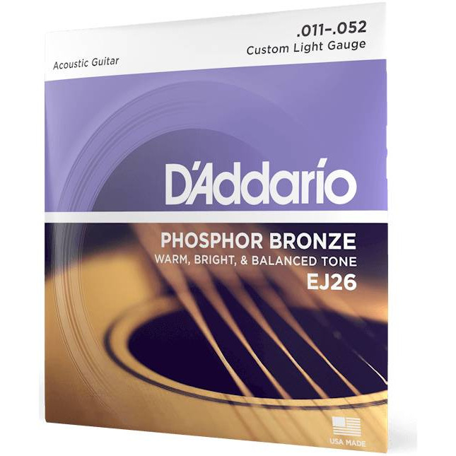 

Струны для акустической гитары 3 комплекта DAddario EJ26-3D, EJ26-3D