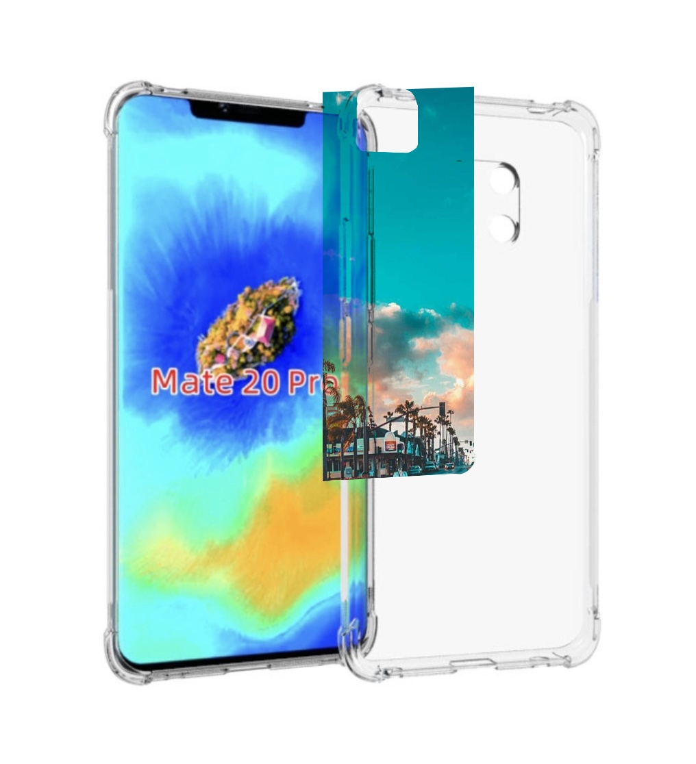 

Чехол MyPads дорога-в-лос-анджелес для Huawei Mate 20 Pro/Mate 20 RS 6.39, Прозрачный, Tocco