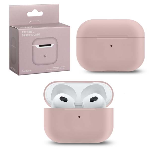 

Чехол для AirPods 3 Silicone pink sand, Чехол AirPods 3 Silicone pink sand