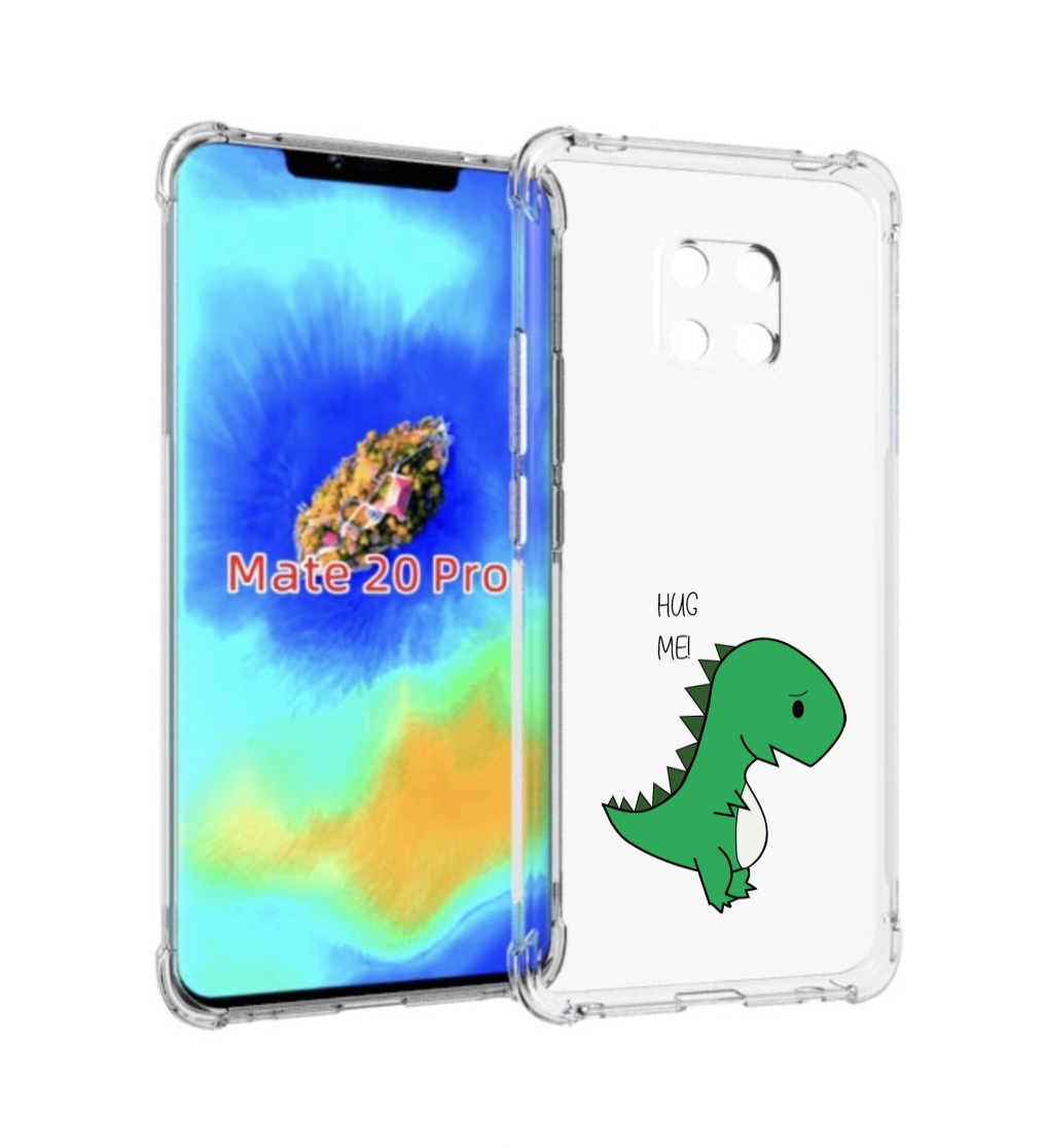 

Чехол MyPads динозаврик для Huawei Mate 20 Pro/Mate 20 RS 6.39, Прозрачный, Tocco
