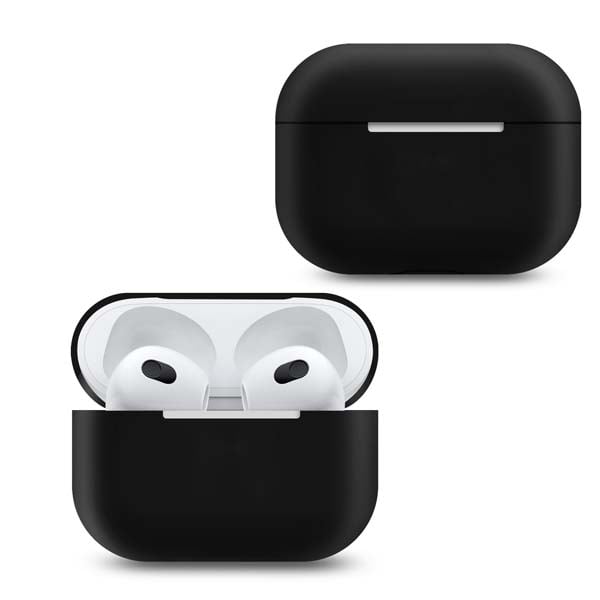 фото Чехол для airpods 3 silicone black nobrand