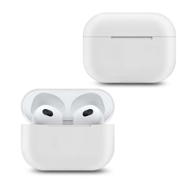 фото Чехол для airpods 3 silicone white nobrand