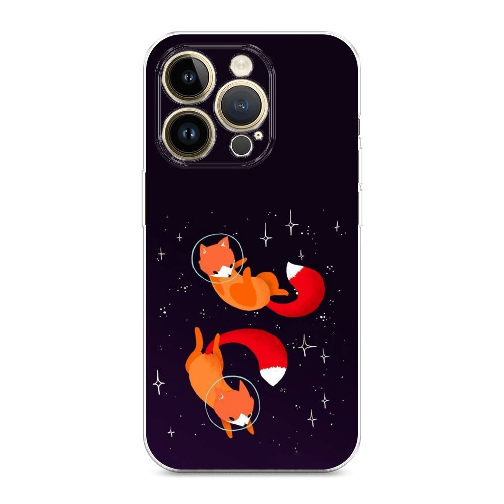 

Чехол Awog на Apple iPhone 14 Pro Max / Айфон 14 Pro Max "Лисы космонавты", 15050-4
