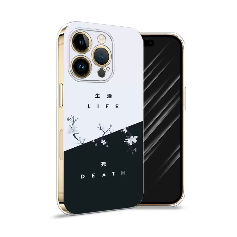 

Чехол Awog на Apple iPhone 14 Pro Max / Айфон 14 Pro Max "Life and death", Разноцветный, 15050-7