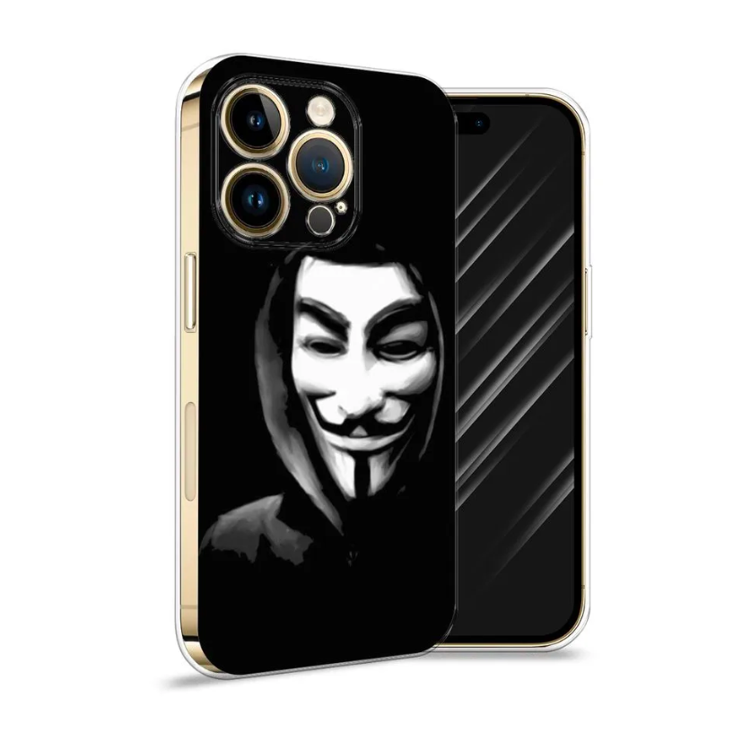 

Чехол Awog на Apple iPhone 14 Pro Max / Айфон 14 Pro Max "Анонимус", Разноцветный, 15050-5