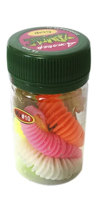 Силиконовая приманка для рыбалки Zombie Joker Джокер 75 мм 6шт Запах сыр Микс 10 399₽