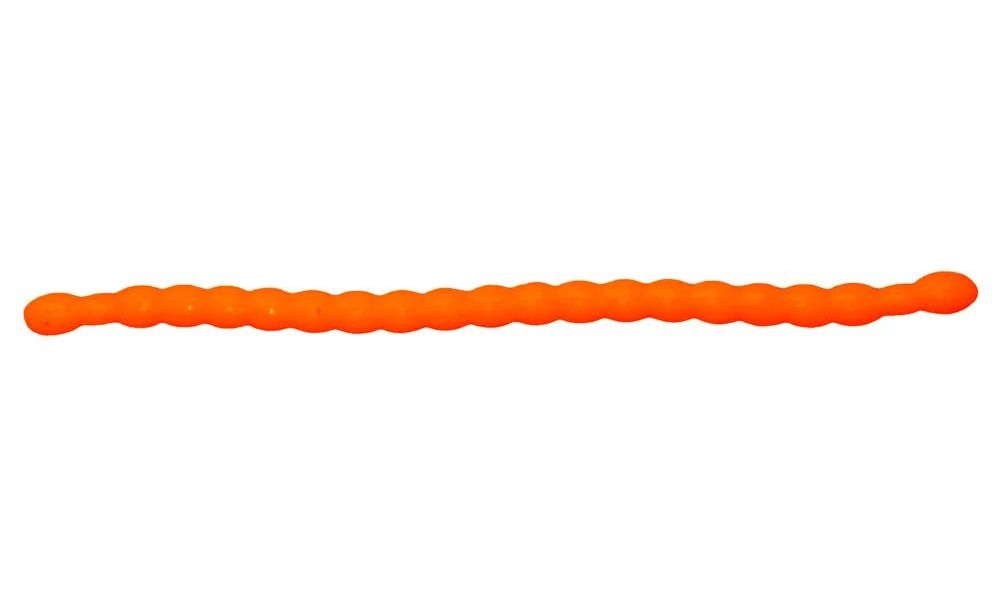 Силиконовая приманка для рыбалки Zombie Flex 85 mm, 12шт, запах сыр, Orange (оранжевый).