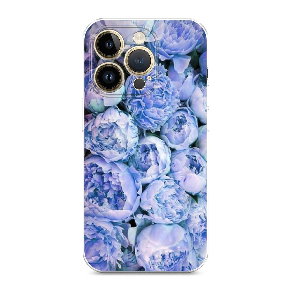 

Чехол Awog на Apple iPhone 14 Pro Max / Айфон 14 Pro Max "Пионы голубые", 15050-8