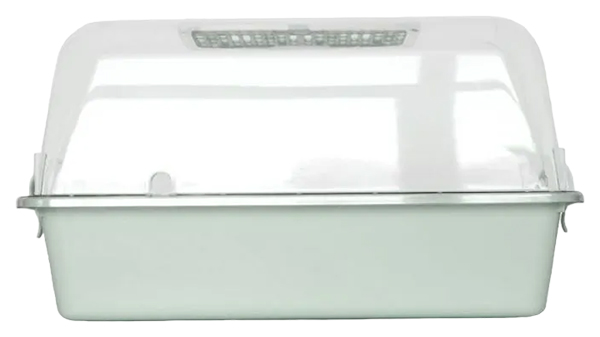 Террариум Zooexpress Дюна прозрачный, большой, с дверцей, 42х30,5х22,5 см, светло-зеленый