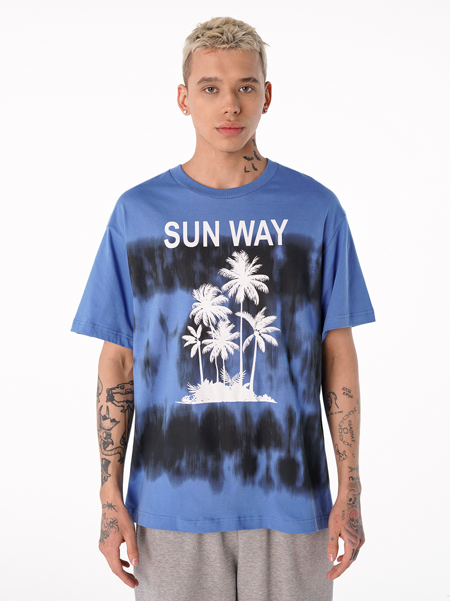 

Футболка мужская ТВОЕ 90241 синяя XL, 90241