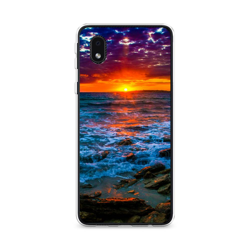 

Чехол на Samsung Galaxy A01 Core "Закат 1", Оранжевый;синий, 2101250-2