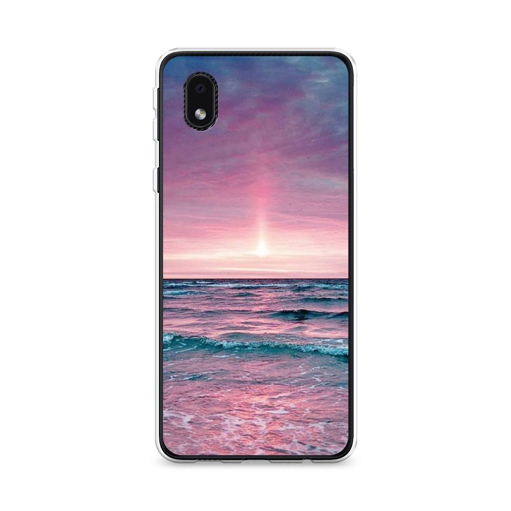 

Чехол на Samsung Galaxy A01 Core "Восход 3", Розовый;голубой, 2101250-2