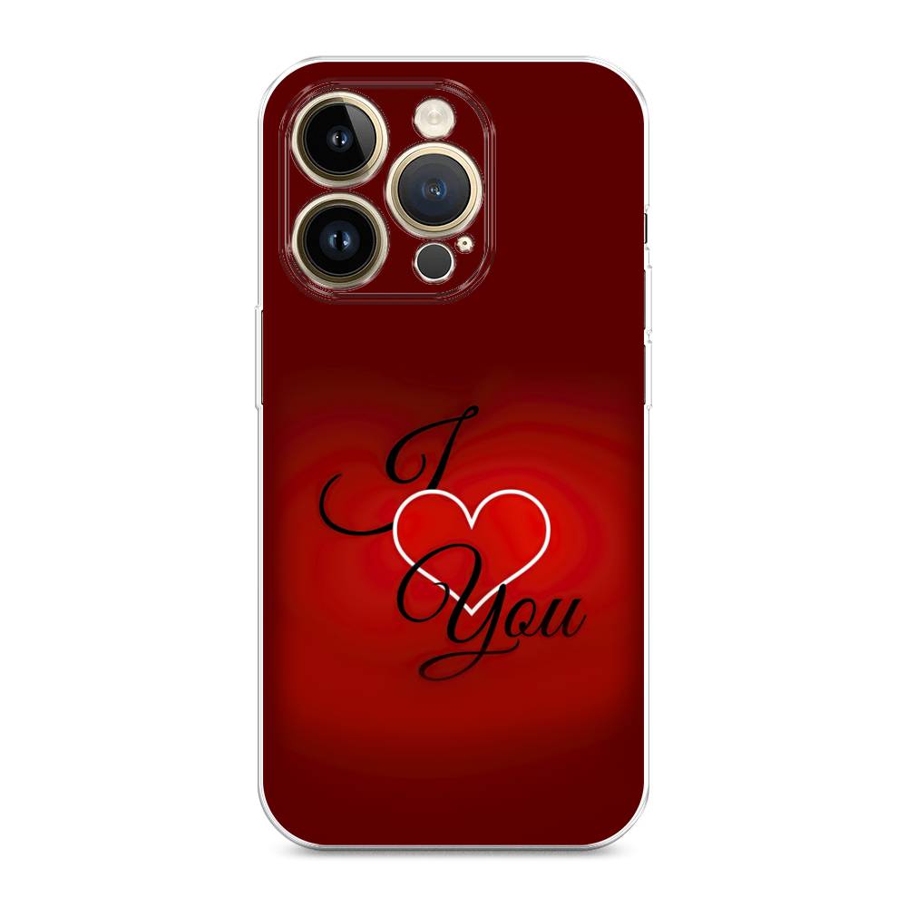 

Чехол Awog на Apple iPhone 14 Pro Max / Айфон 14 Pro Max "I love you 3", 15050-6