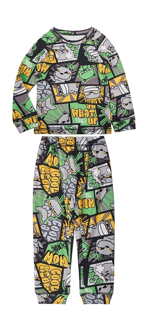 

Термобелье детское комплект Kari Kids AW24C378, зеленый- черный, 104, 236834
