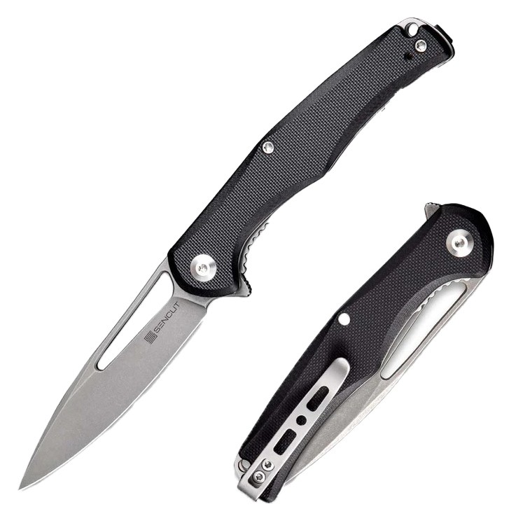 Нож Sencut CITIUS Flipper & Manual Thumb Knife Black G10 Handle (3.3