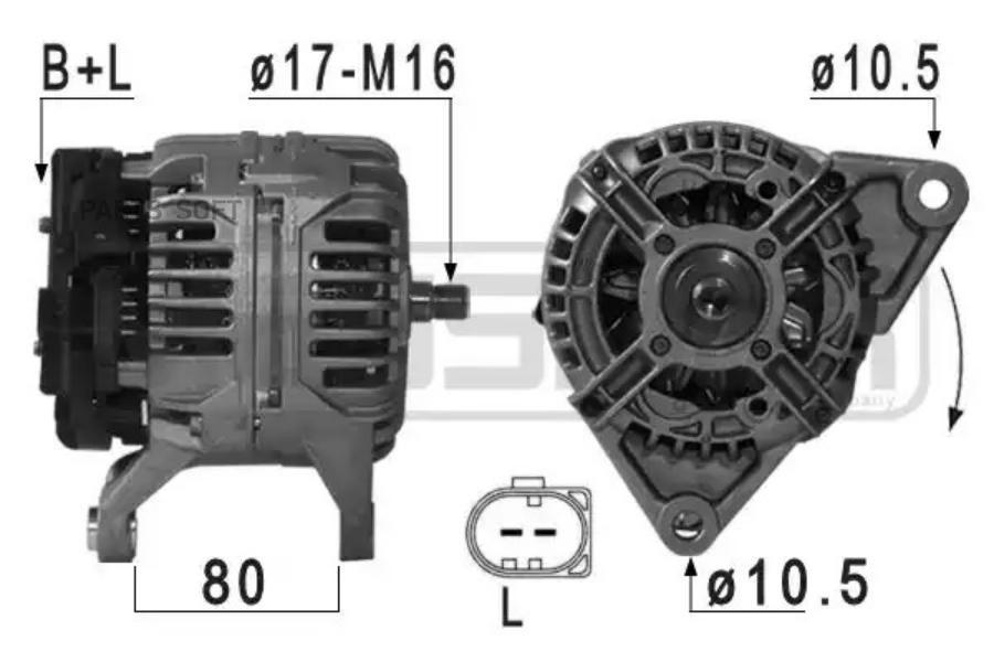 

Генератор ERA для Fiat Ducato 2006-2011/Iveco Daily III, Daily IV, Daily V 04-2014 209024