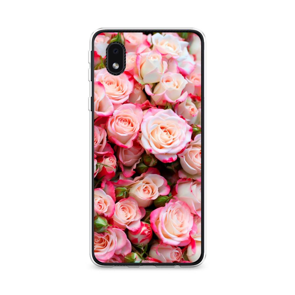 

Чехол на Samsung Galaxy A01 Core "Много роз", Розовый, 2101250-2
