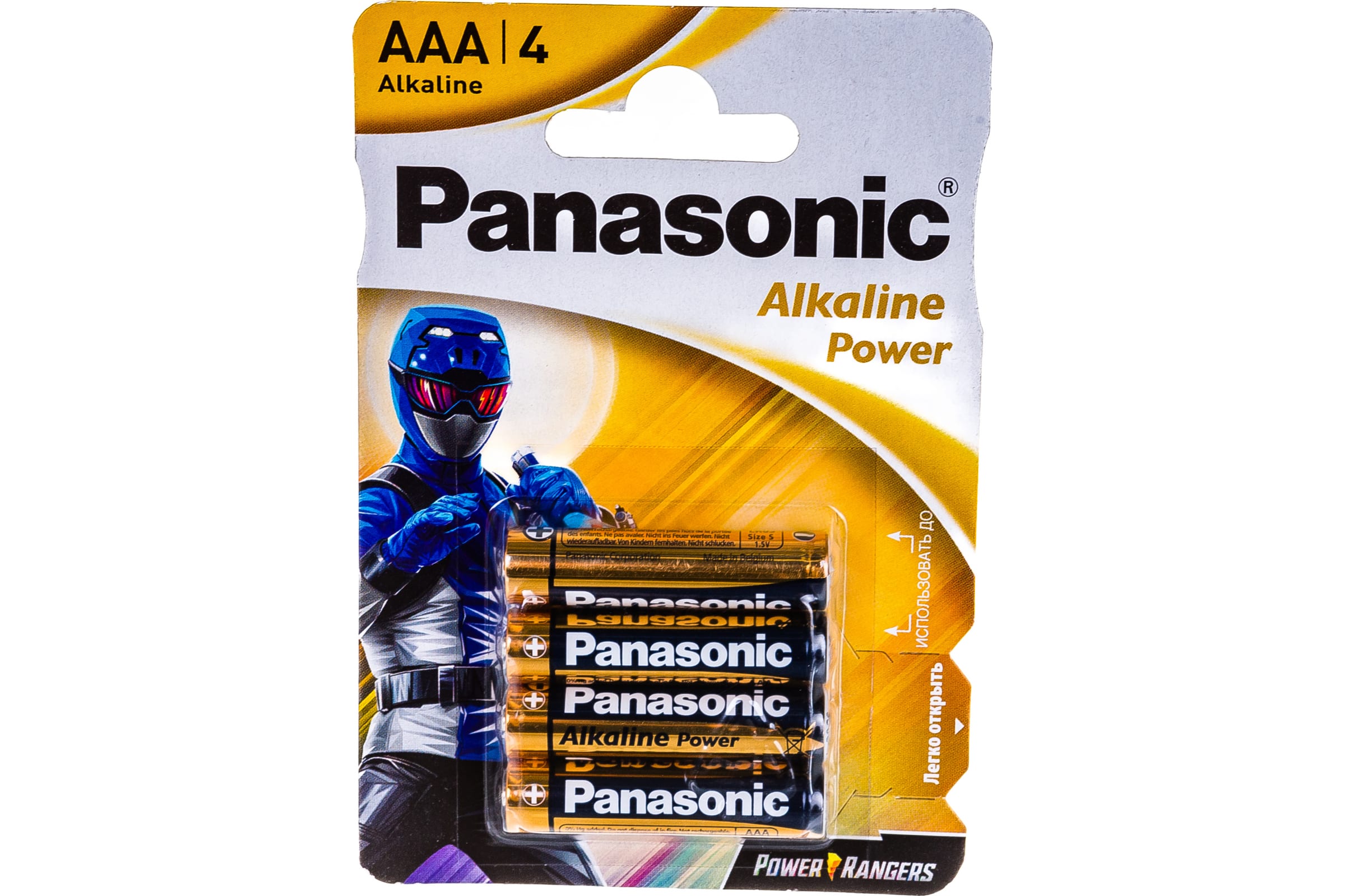 Panasonic Батарейка щелочная LR03 AAA Alkaline 1.5В бл/4 5410853056560