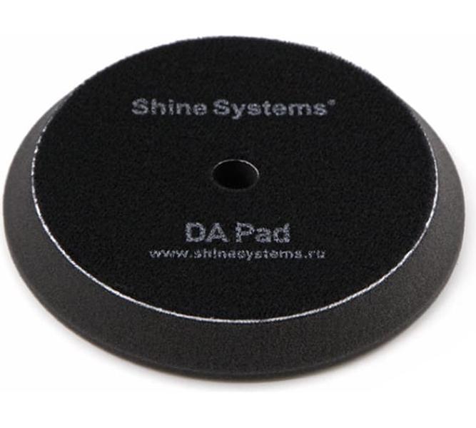 Полировальный круг ультрамягкий DA Foam Pad Black 130 мм, черный Shine systems SS557 ультрамягкий полировальный круг shine systems