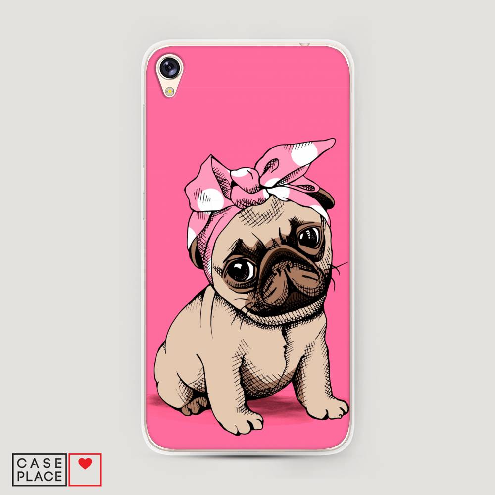 фото Чехол awog "dog pin-up" для asus zenfone live zb501kl