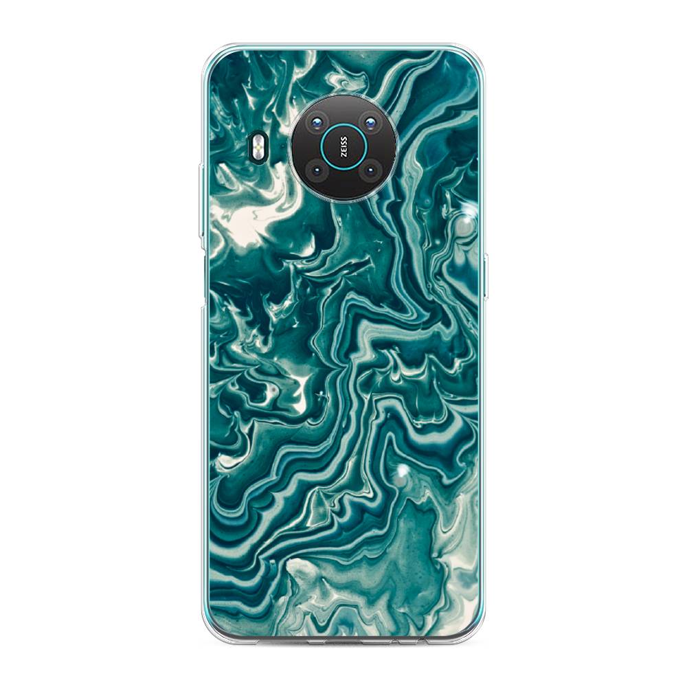 

Чехол Awog на Nokia X10 / Нокиа X10 "Минералы 4", Голубой, 124750-3