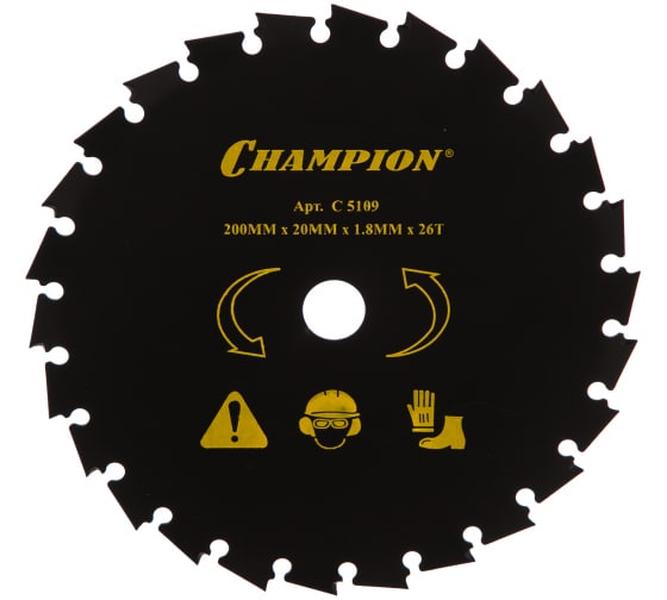 Нож с долотообразными зубцами (200х20 мм) Champion C5109