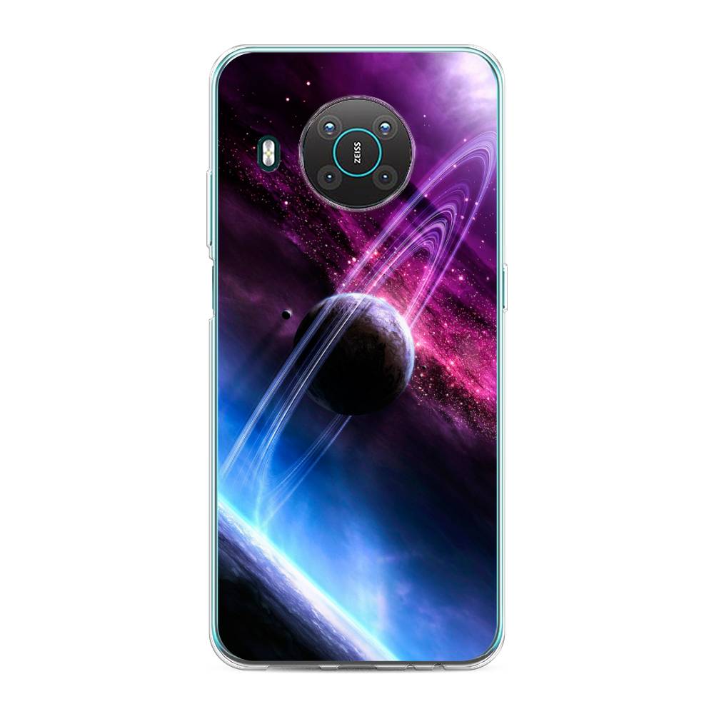 

Чехол Awog на Nokia X10 / Нокиа X10 "Космос 17", Черный;фиолетовый, 124750-4