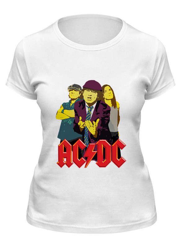 

Футболка женская Printio Мужская ac dc белая 2XL, Мужская ac dc