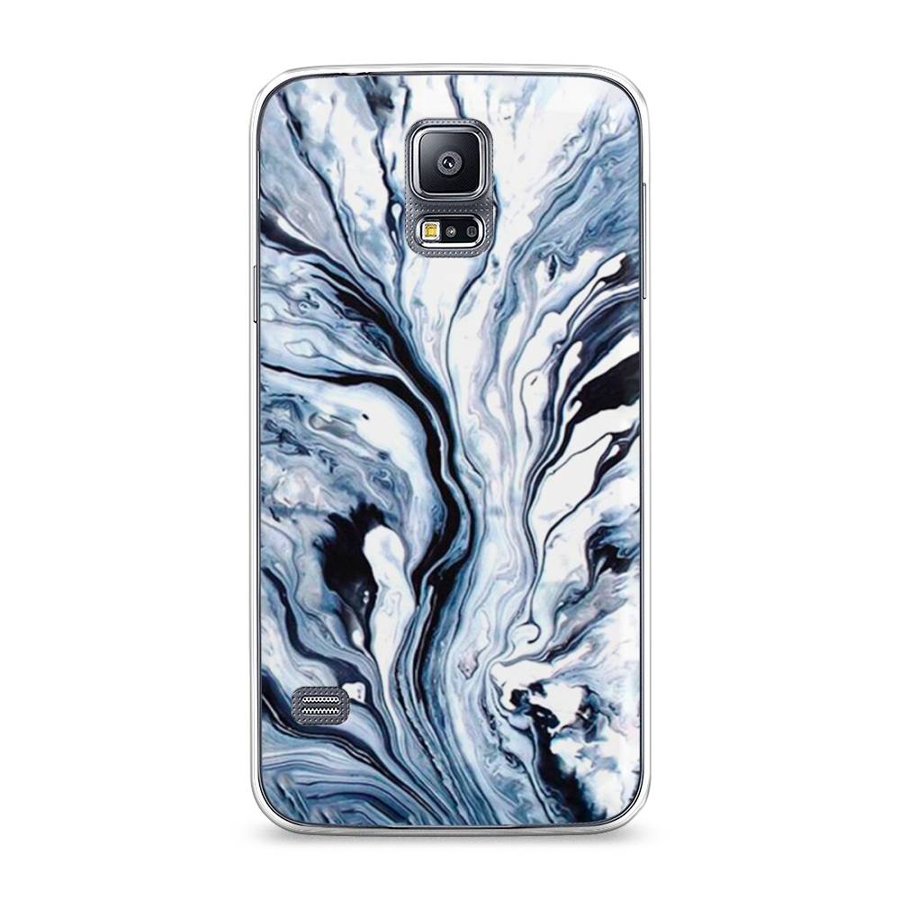 

Чехол Awog на Samsung Galaxy S5 "Голубой минерал мрамор", 24150-3