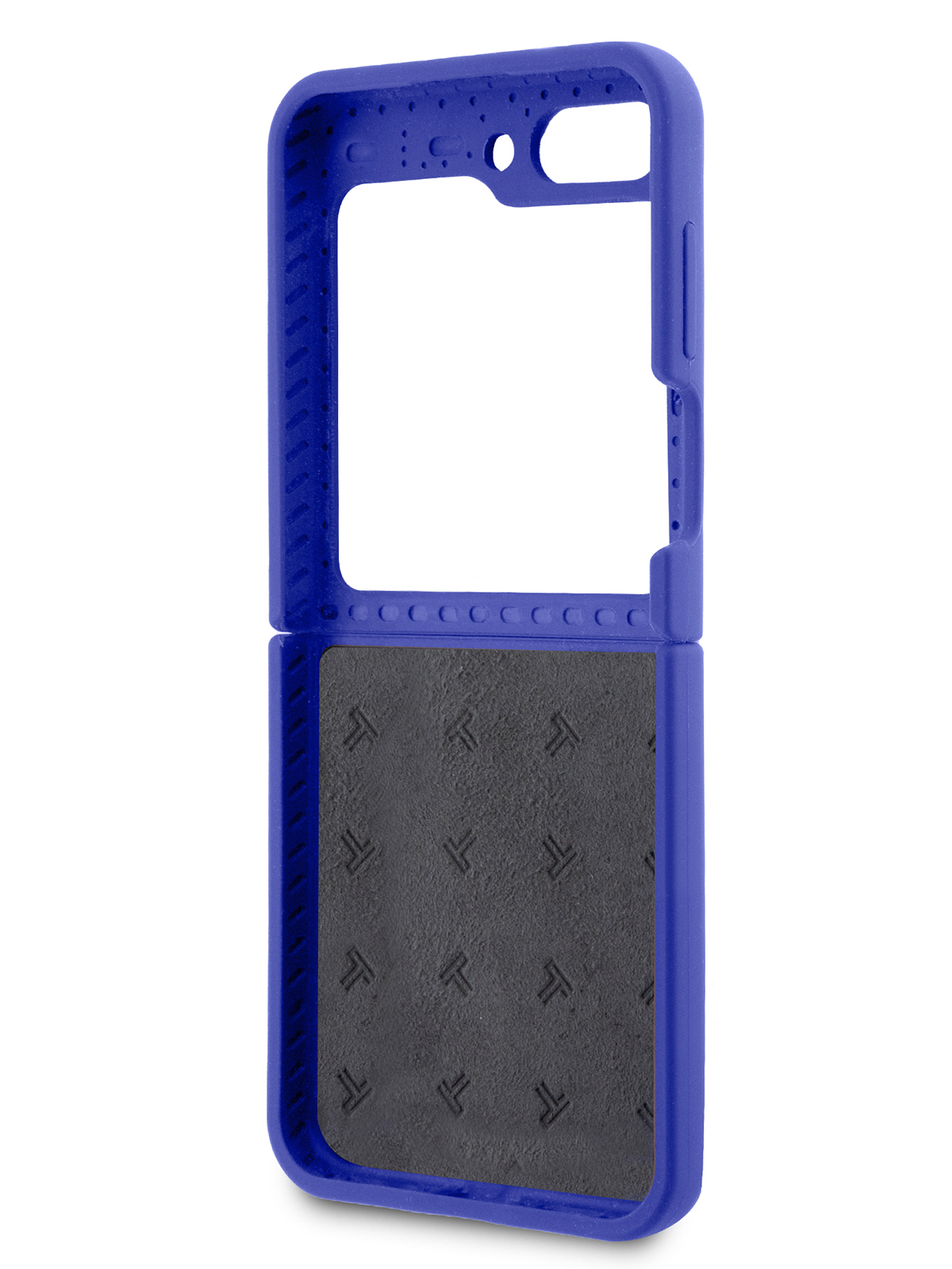 Чехол Tumi для Galaxy Z Flip5 Metal logo Hard Blue