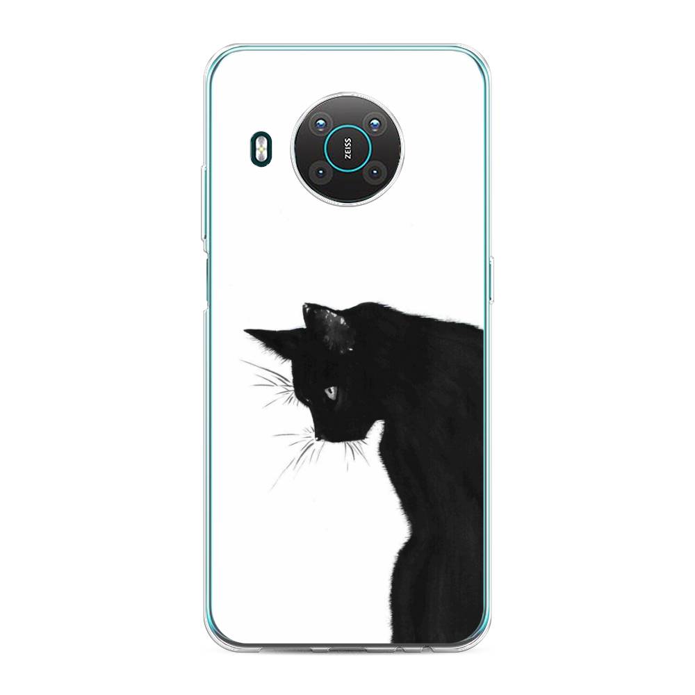 

Чехол Awog на Nokia X10 / Нокиа X10 "Black cat", Черный;белый, 124750-1