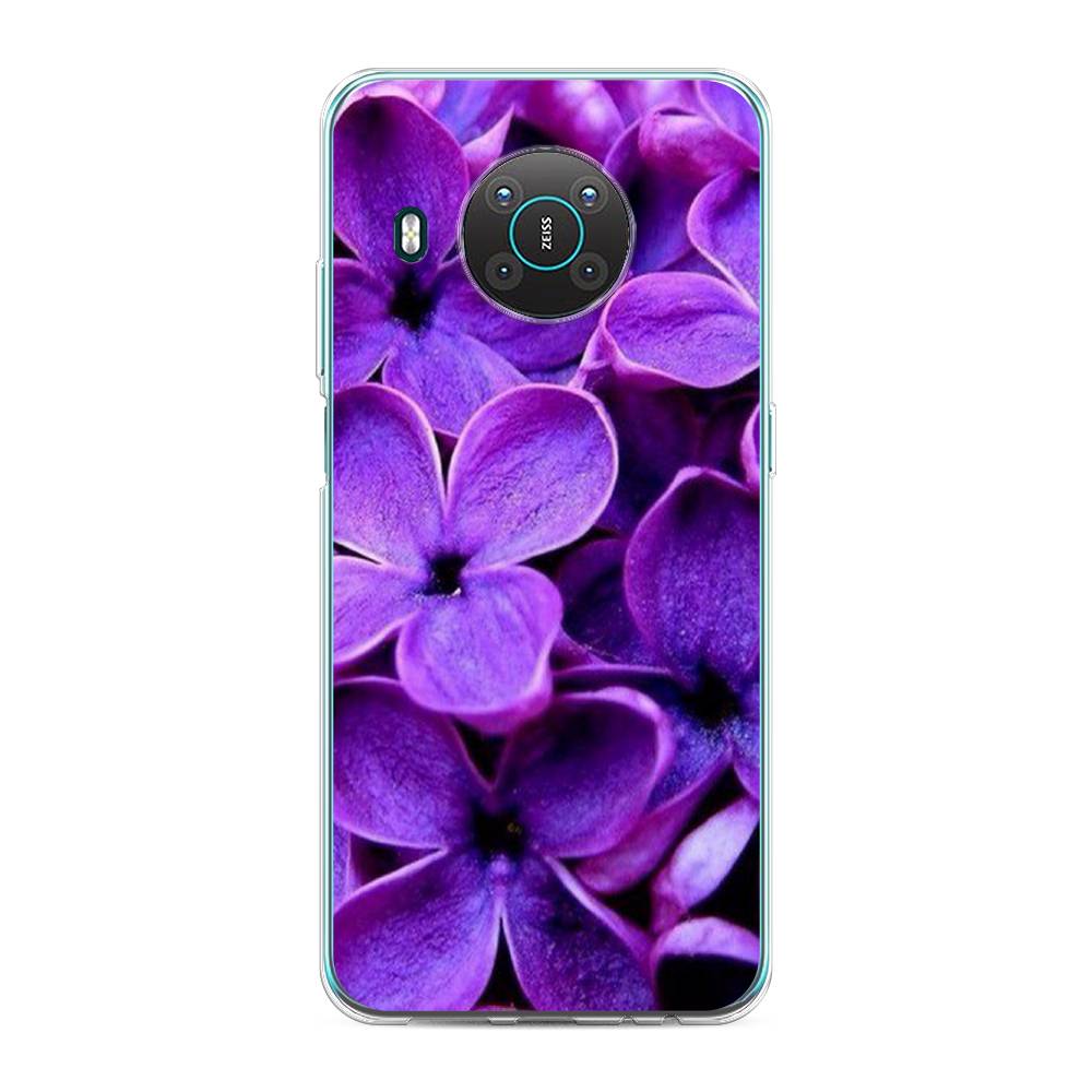 

Чехол Awog на Nokia X10 / Нокиа X10 "Сирень крупная", 124750-8