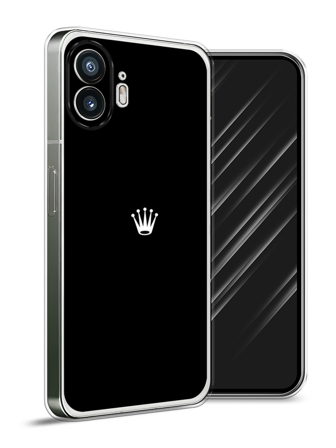

Чехол Awog на Nothing Phone (2) "Белая корона на черном фоне", Черный, 3300250-1