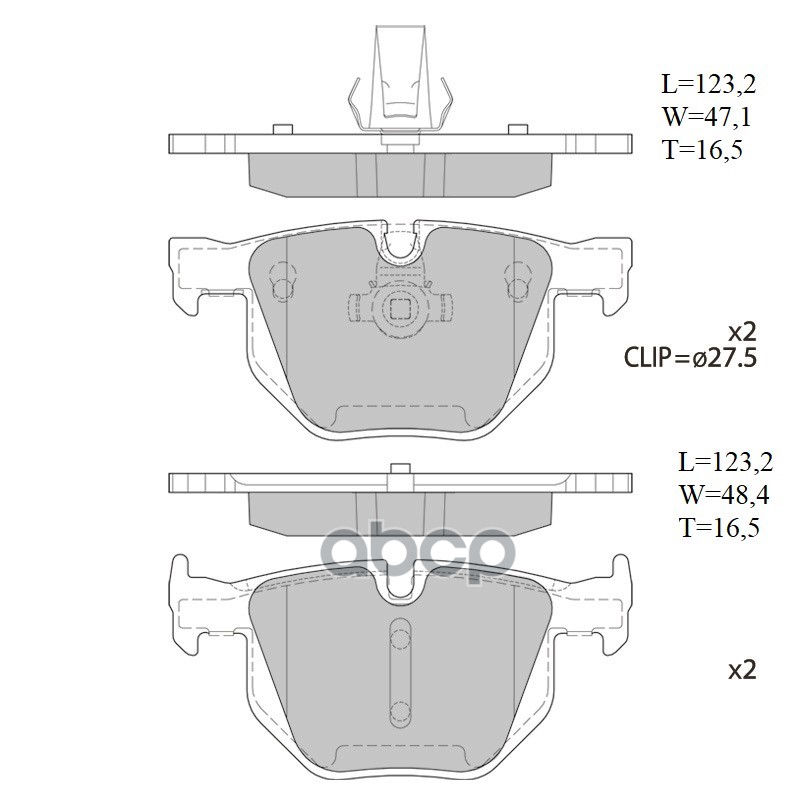 

Тормозные колодки AVANTECH дисковые AV223