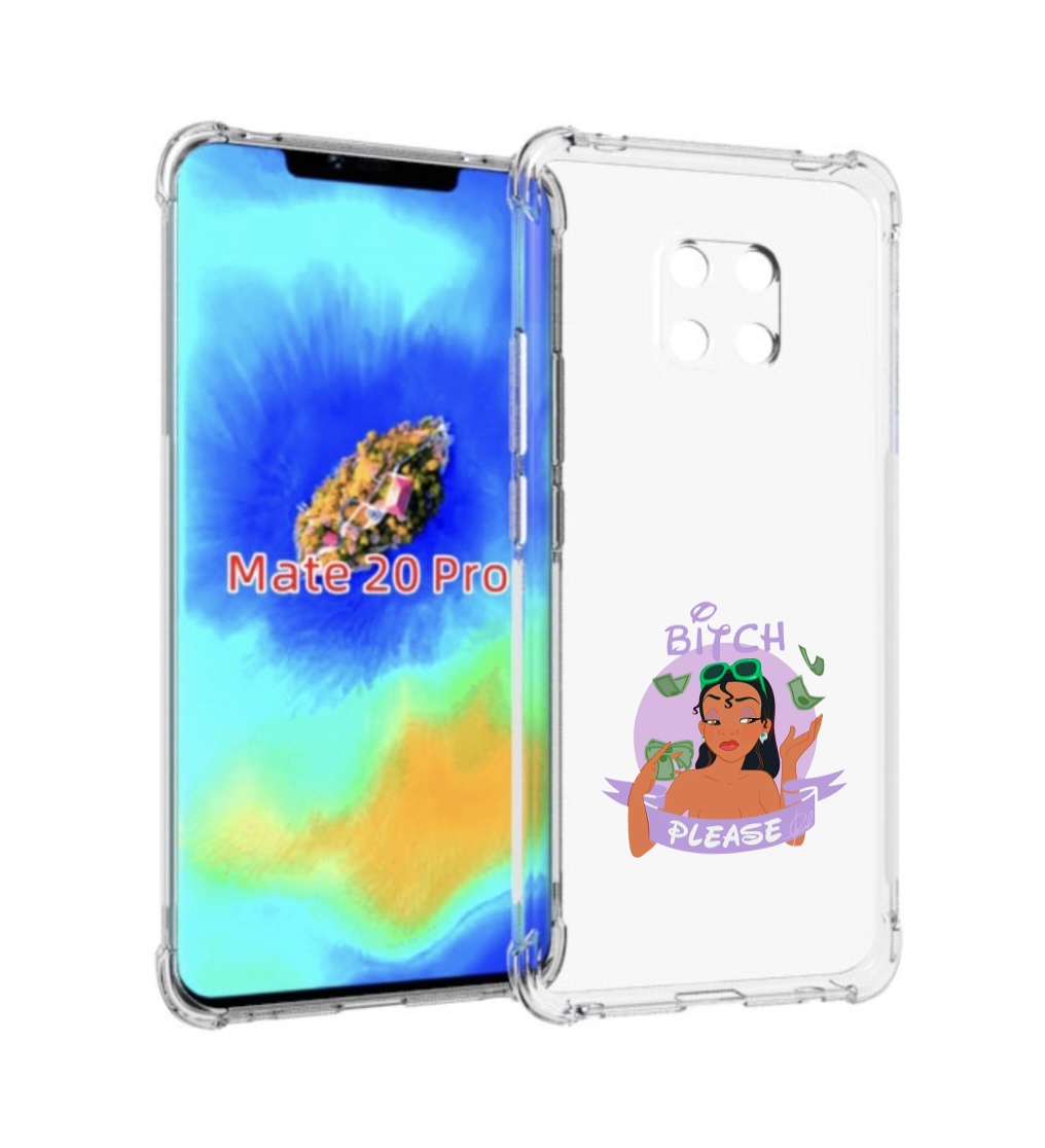 Чехол MyPads деньги-пожалуйста женский для Huawei Mate 20 Pro/Mate 20 RS 6.39