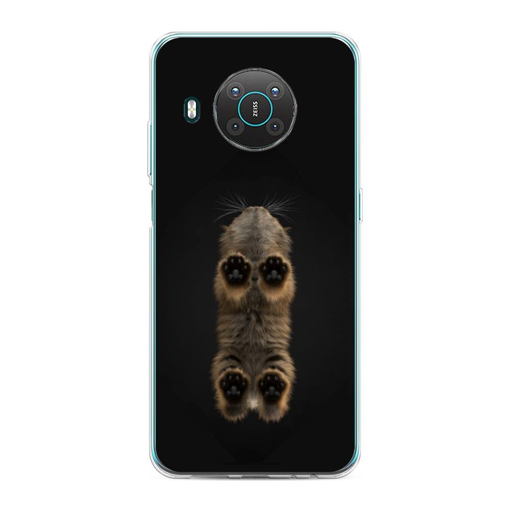 

Чехол Awog на Nokia X10 / Нокиа X10 "Кошачьи лапки", Черный, 124750-1