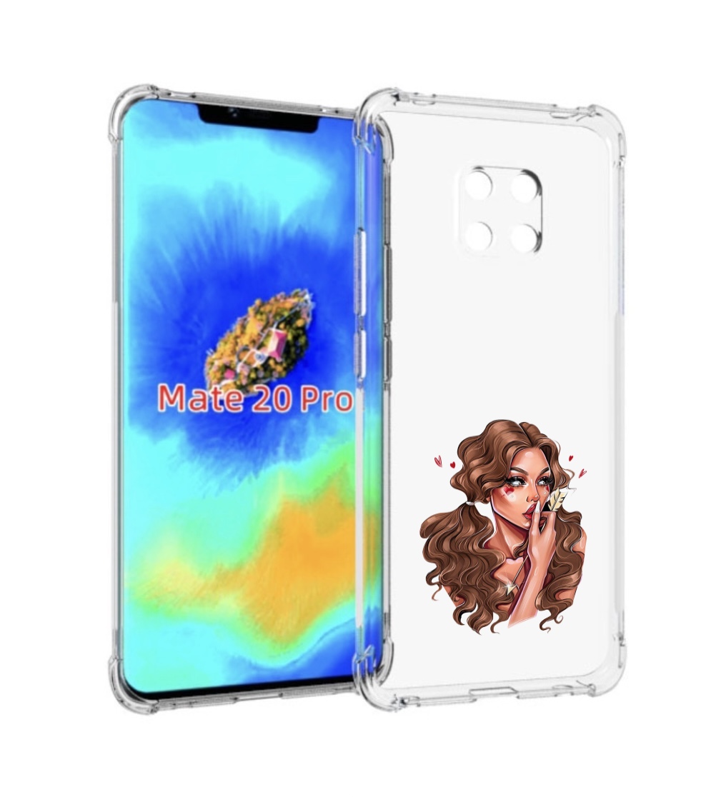 

Чехол MyPads девушка-со-стрелой женский для Huawei Mate 20 Pro/Mate 20 RS 6.39, Прозрачный, Tocco