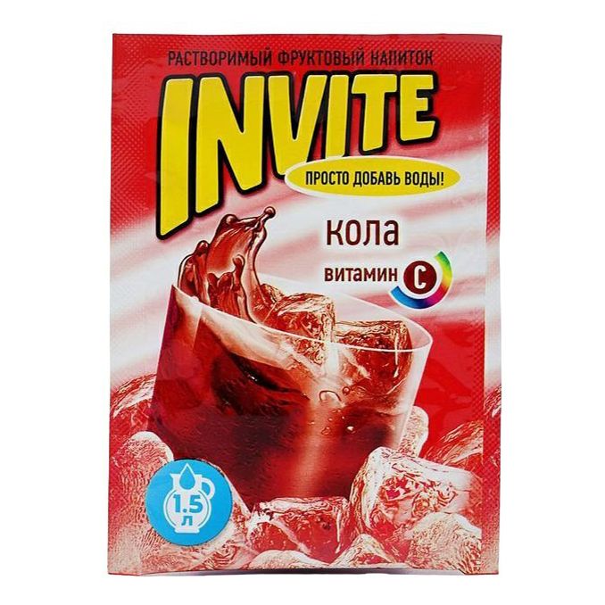 Растворимый напиток Invite кола 9 г