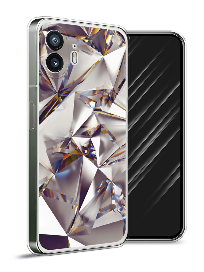 

Чехол Awog на Nothing Phone (2) "Бриллианты", Серебристый;бежевый, 3300250-1