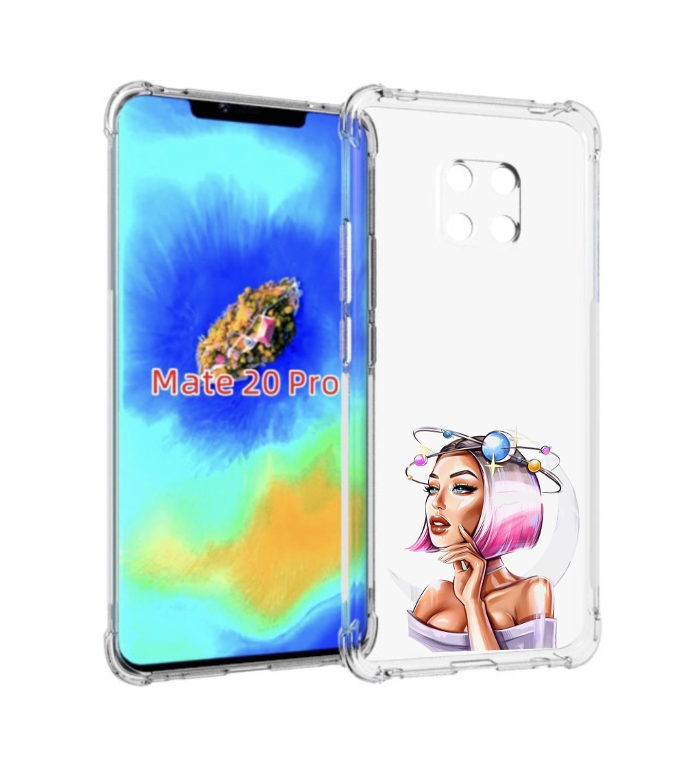 

Чехол MyPads девушка-с-планетами-на-голове женский для Huawei Mate 20 Pro/Mate 20 RS 6.39, Прозрачный, Tocco