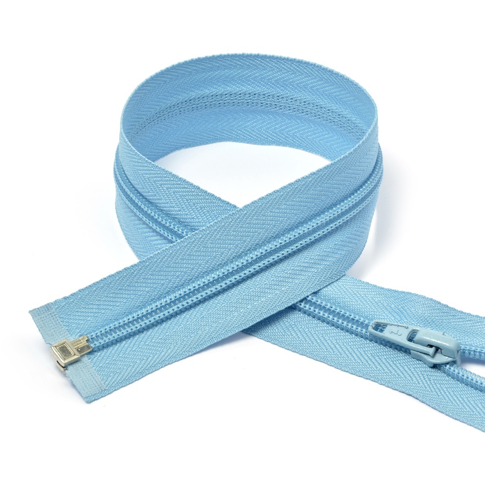 фото Maxzipper пластиковая, спираль, №5-n, 70 см, цвет f184, голубой, 10 шт