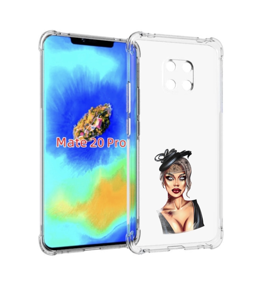 

Чехол MyPads девушка-с-линзами для Huawei Mate 20 Pro/Mate 20 RS 6.39, Прозрачный, Tocco