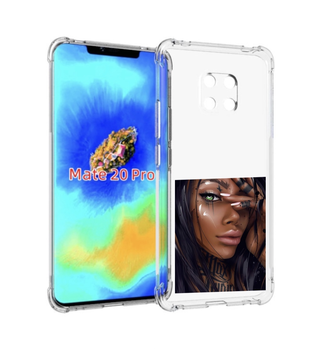 

Чехол MyPads девушка-с-зелеными-глазами-яркими для Huawei Mate 20 Pro/Mate 20 RS 6.39, Прозрачный, Tocco