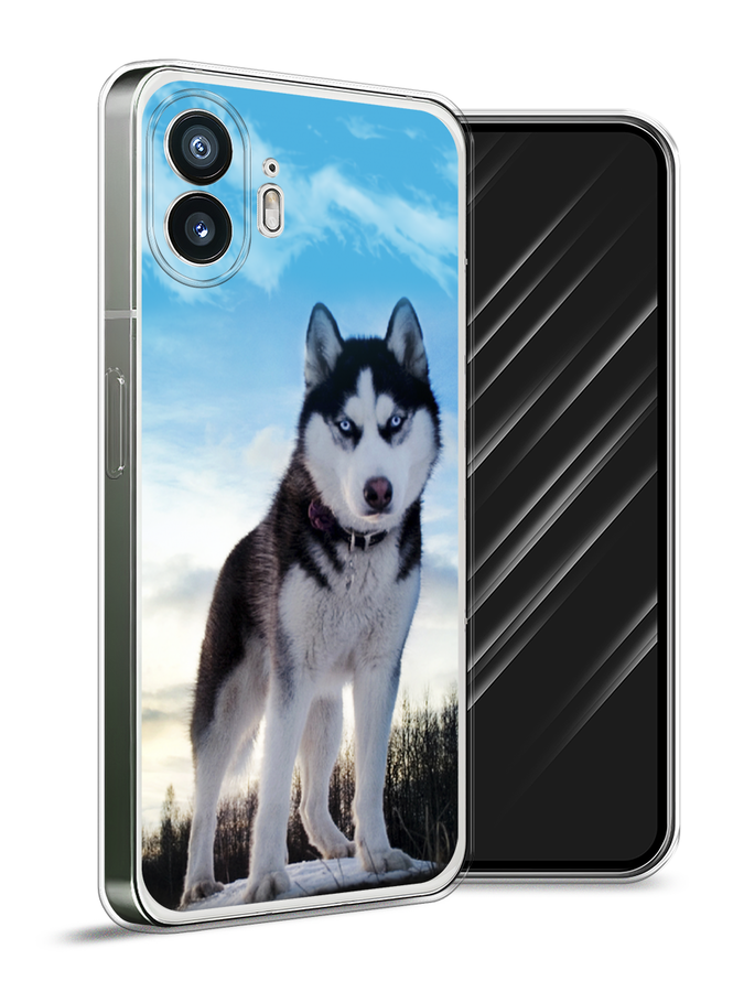 

Чехол Awog на Nothing Phone (2) "Хаски 3", Белый;черный;голубой, 3300250-1