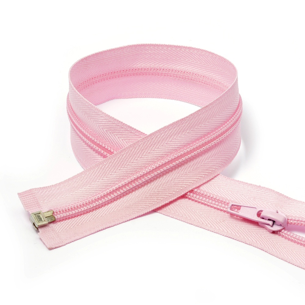 фото Maxzipper пластиковая, спираль, №5-n, 60 см, цвет f134, светло-розовый, 10 шт