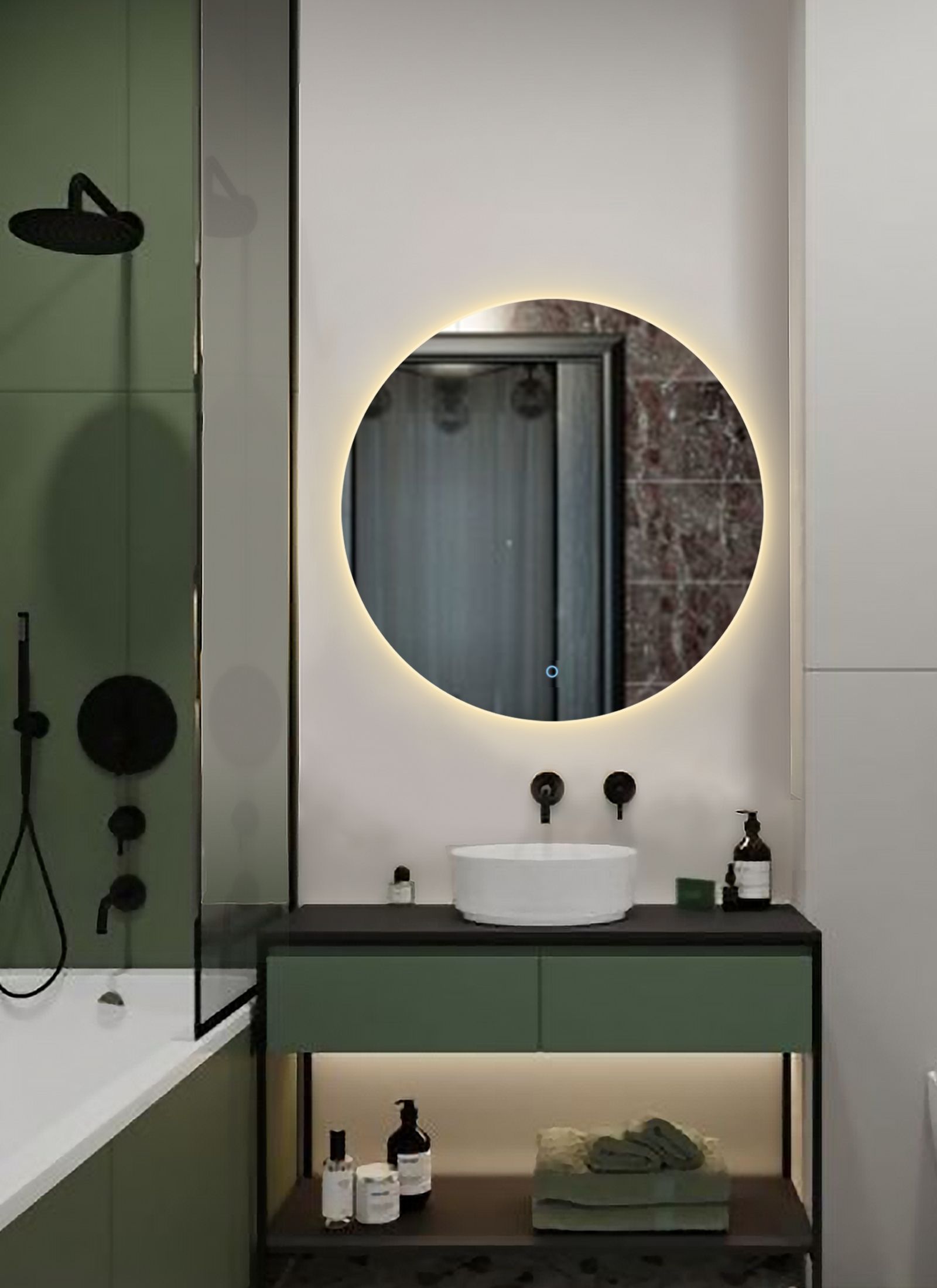 Зеркало для ванной Sun D40 круглое 