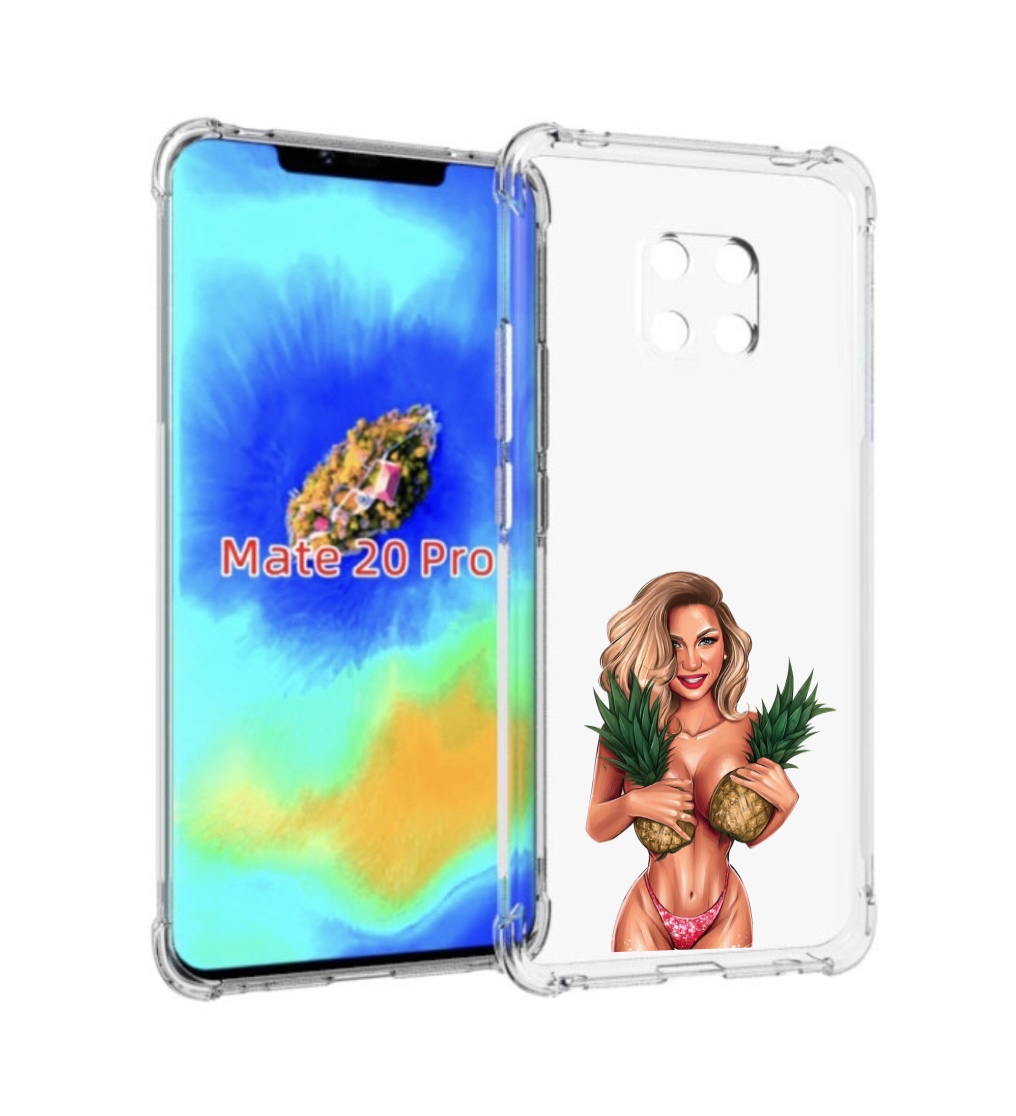 

Чехол MyPads девушка-с-ананасами женский для Huawei Mate 20 Pro/Mate 20 RS 6.39, Прозрачный, Tocco