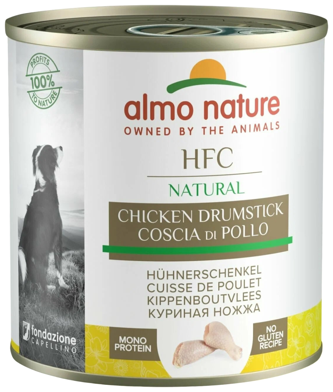 Влажный корм для собак Almo Nature HFC Natural Chicken Drumstick, с курицей, 280 г, 12 шт