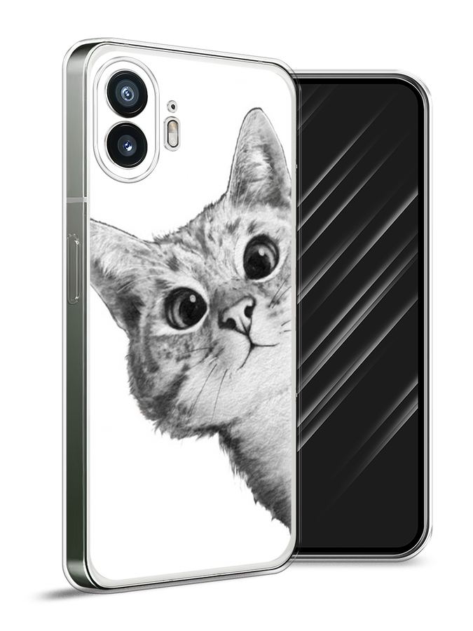 

Чехол Awog на Nothing Phone (2) "Кот рисунок черно-белый", Черный, 3300250-1