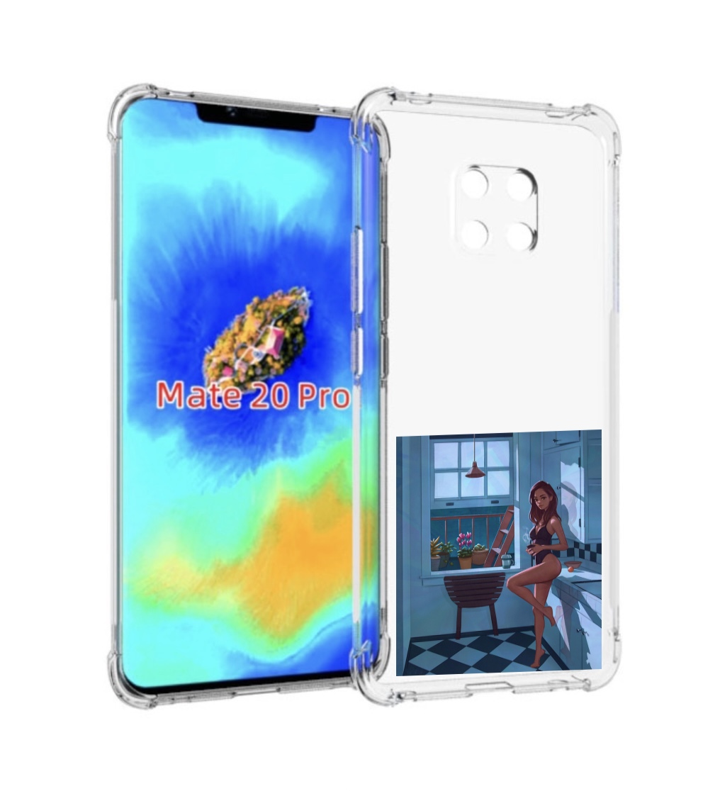 

Чехол MyPads девушка-на-кухне для Huawei Mate 20 Pro/Mate 20 RS 6.39, Прозрачный, Tocco
